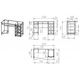 Компьютерный стол Мебелайн-52