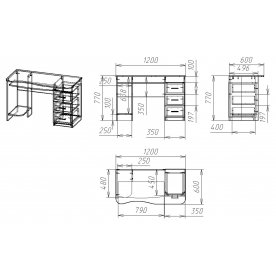 Компьютерный стол Мебелайн-52