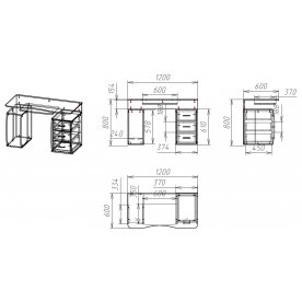 Компьютерный стол Мебелайн-53
