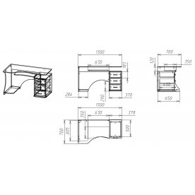 Компьютерный стол Мебелайн-54