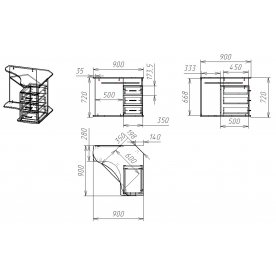Компьютерный стол Мебелайн-58