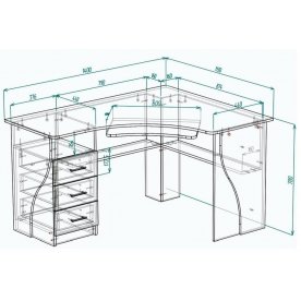 Компьютерный стол Мебелайн-61