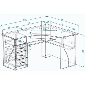 Компьютерный стол Мебелайн-61
