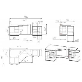 Компьютерный стол Мебелайн-8