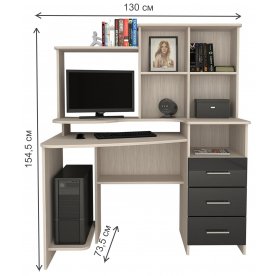 Компьютерный стол Мебелеф-16