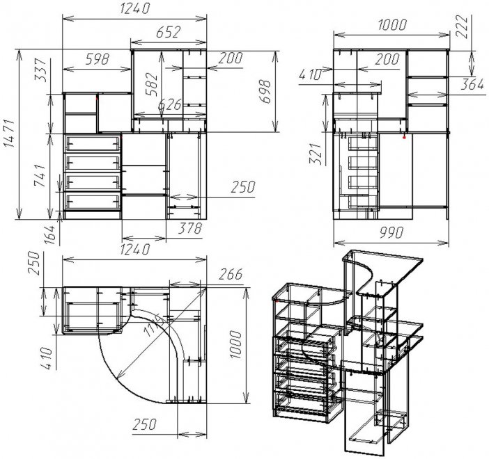 Компьютерный стол Мебелеф - 44 ясень шимо светлый / черный глянец левый