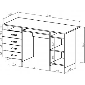 Компьютерный стол Лайт-8К