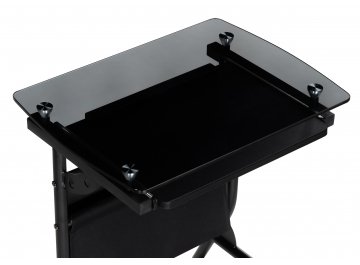 Стеклянный компьютерный стол Riko black