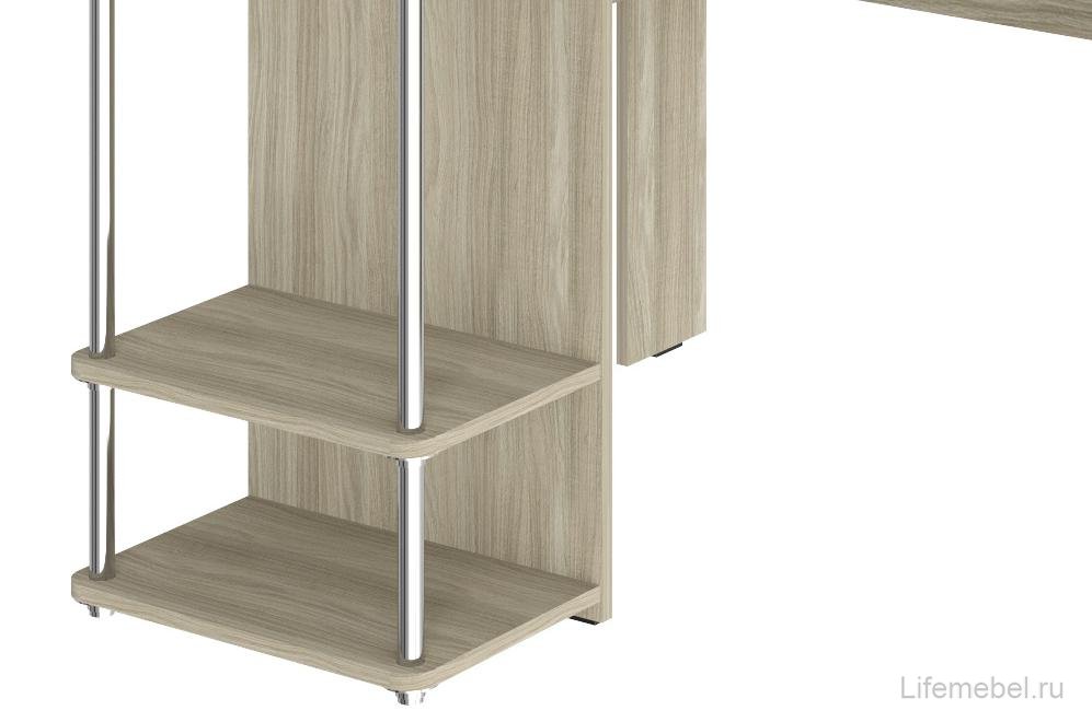 Компьютерный стол угловой С-237 блэквуд сатиновый