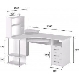 Компьютерный стол С-237 + СЕ-237