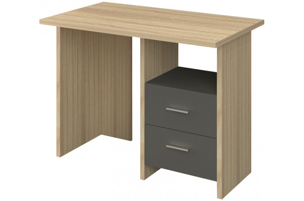 Компьютерный стол СКЛ-Прям100 сонома / графит