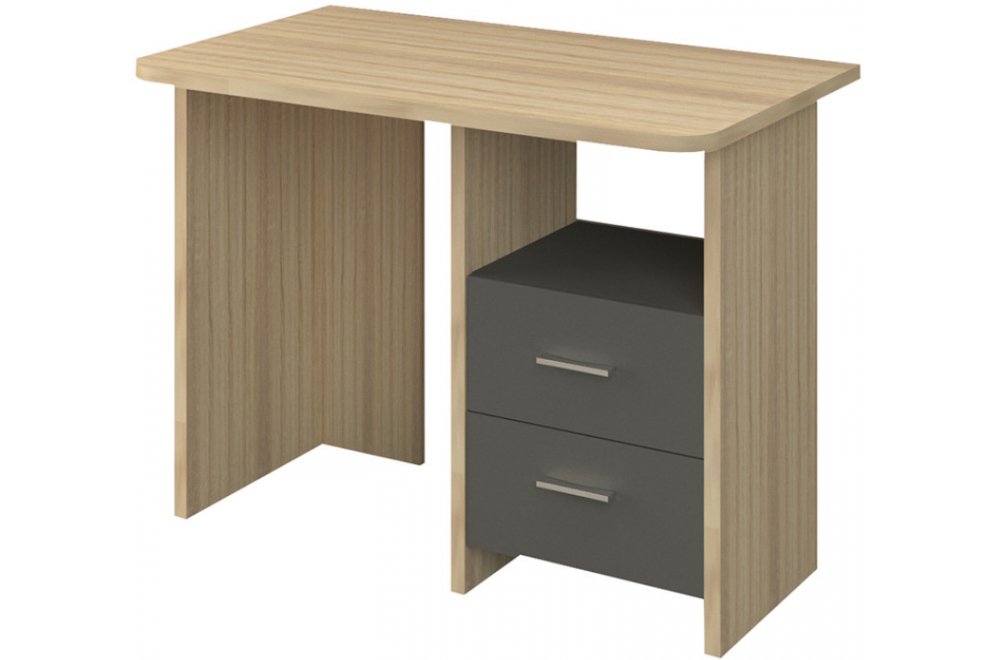 Компьютерный стол СКЛ-Прям100Р сонома / графит