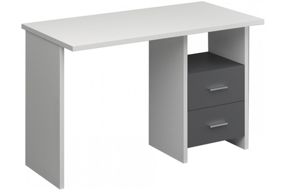 Компьютерный стол СКЛ-Прям120 белый / графит