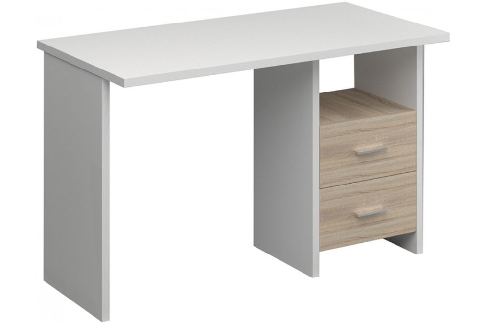 Компьютерный стол СКЛ-Прям120 белый / сонома