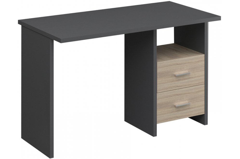 Компьютерный стол СКЛ-Прям120 графит / сонома
