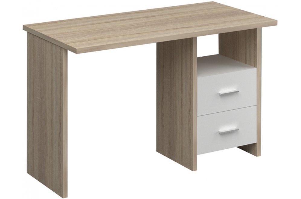 Компьютерный стол СКЛ-Прям120 сонома / белый