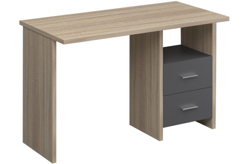 Компьютерный стол СКЛ-Прям120 сонома / графит