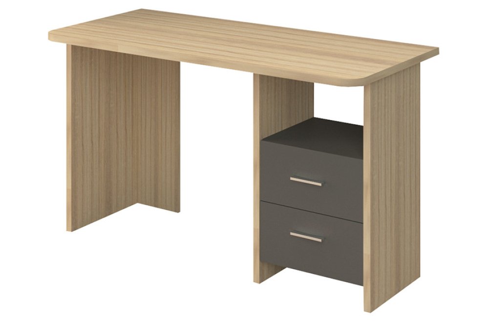 Компьютерный стол СКЛ-Прям130Р сонома / графит