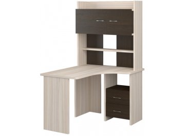 Компьютерный стол Беланта-Угл120+СП-23 карамель / венге