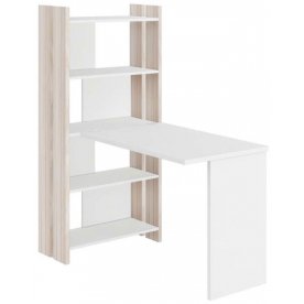 Компьютерный стол со стеллажом СТЛ-ОВ и столешницей 130РПрям без тумбы