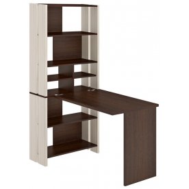 Компьютерный стол со стеллажом СТЛ-ОВХ и столешницей 130Прям без тумбы