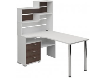 Компьютерный стол СР-132-160 левый с надстройкой