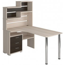 Компьютерный стол СР-132-160 левый с надстройкой
