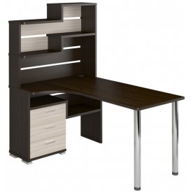 Компьютерный стол СР-132-160 левый с надстройкой