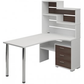 Компьютерный стол СР-132-160 правый с надстройкой