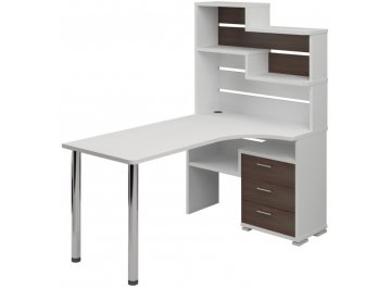 Компьютерный стол СР-132-160 правый с надстройкой
