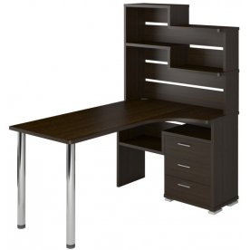 Компьютерный стол СР-132-160 правый с надстройкой