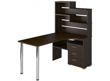 Компьютерный стол СР-132-160 правый с надстройкой
