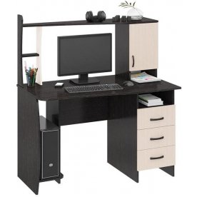 Компьютерный стол Студент-Класс М венге цава / дуб молочный