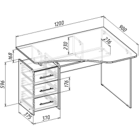 Компьютерный стол Триан-5