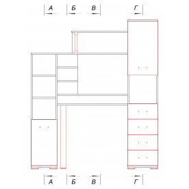 Компьютерный стол Вента-1