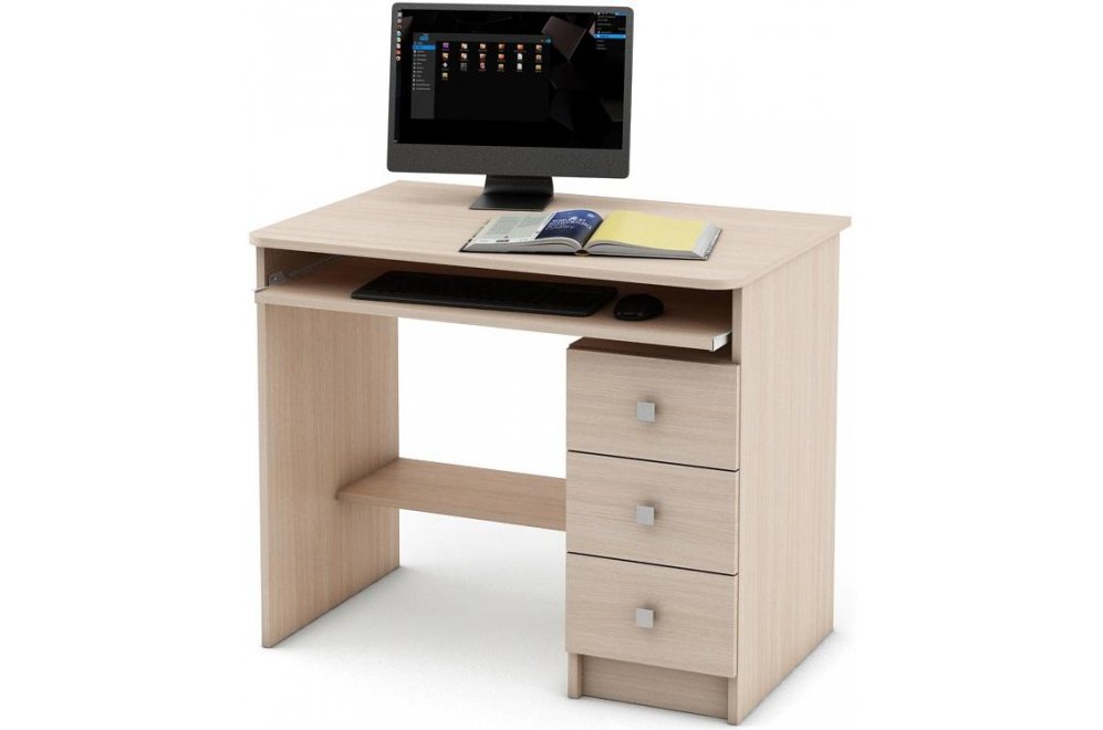 Компьютерный стол Бостон-5 дуб молочный