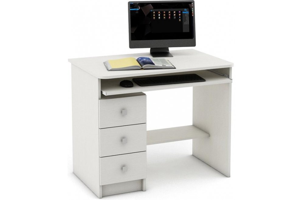 Компьютерный стол Бостон-6 белый