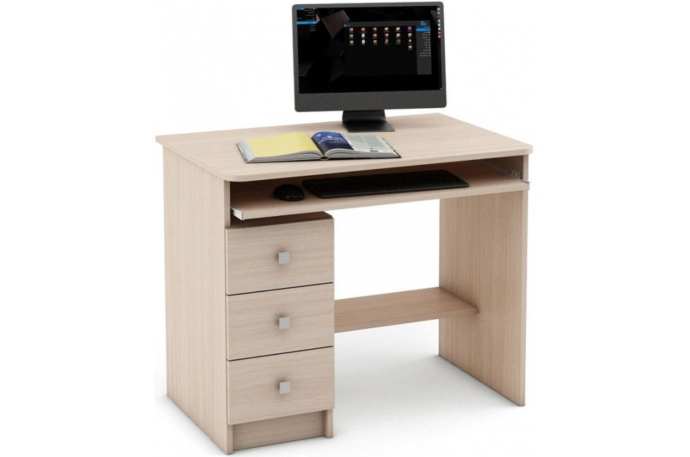 Компьютерный стол Бостон-6 дуб молочный