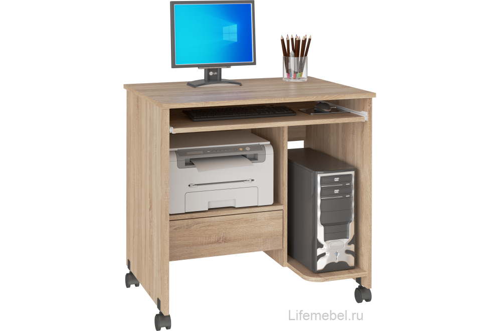 Компьютерный стол СК-05 дуб сонома светлый