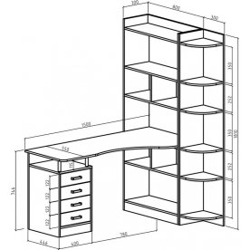 Компьютерный стол Витязь 183