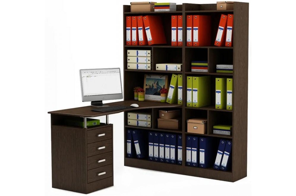 Компьютерный стол Атлант-186 правый венге