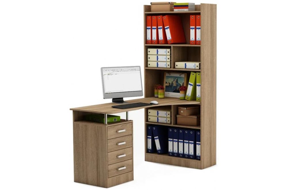 Компьютерный стол Атлант-18 правый дуб сонома