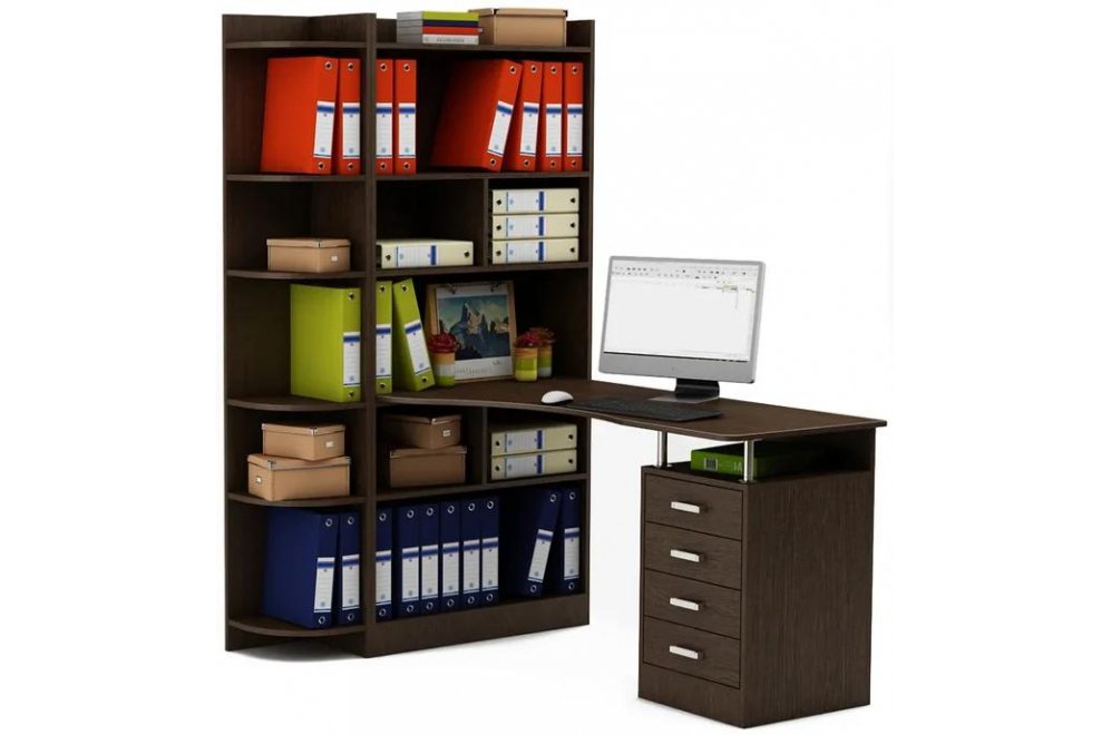 Компьютерный стол Атлант-283 левый венге