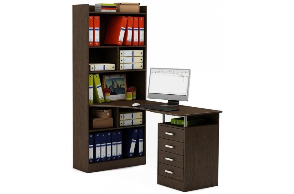 Компьютерный стол Атлант-28 левый венге