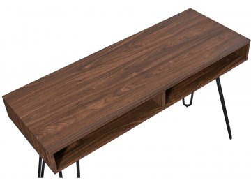 Консольный столик Эмили орех / матовый черный