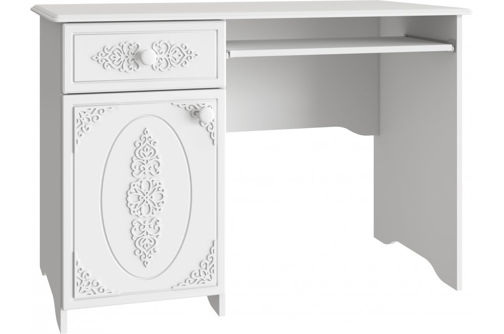 Письменный стол Ассоль АС-242К белое дерево