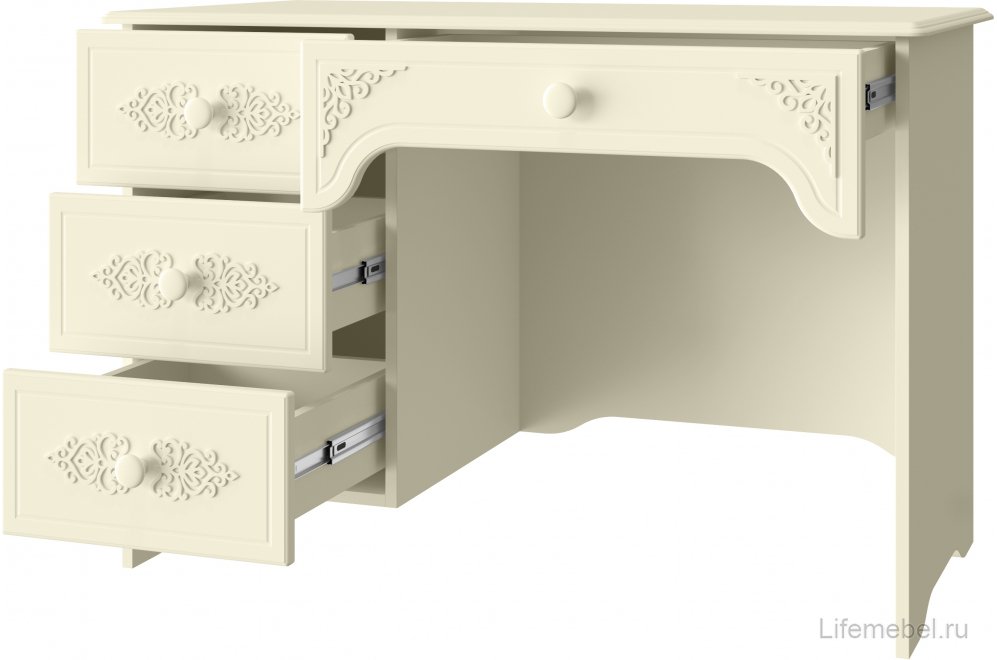 Письменный стол Ассоль плюс АС-6 левый ваниль