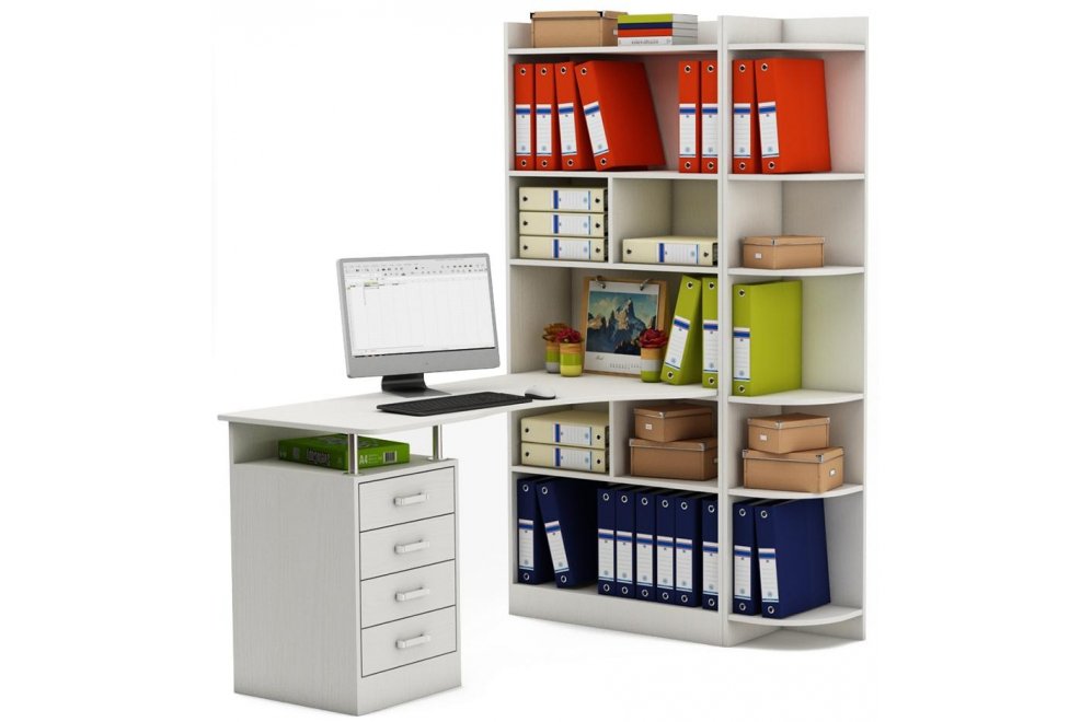 Письменный стол Атлант-183 АТЛ белый