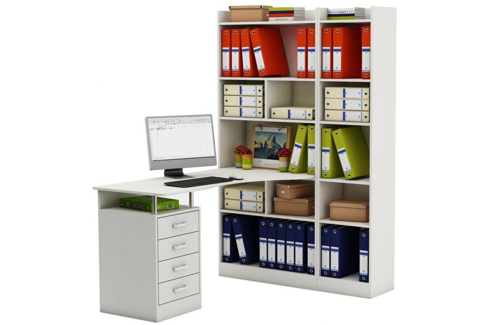 Письменный стол Атлант-184 белый