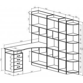 Письменный стол Атлант-18643